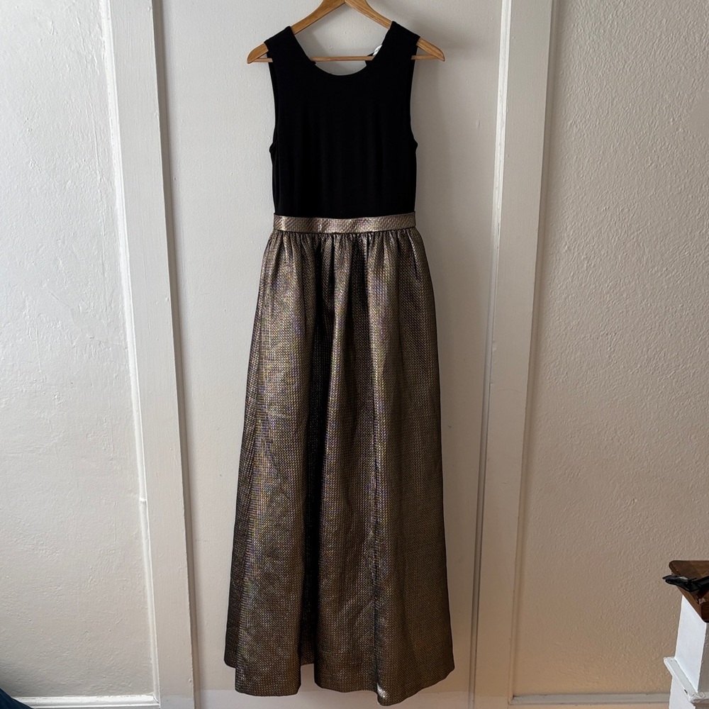 Calvin Klein Black and Gold formal dress